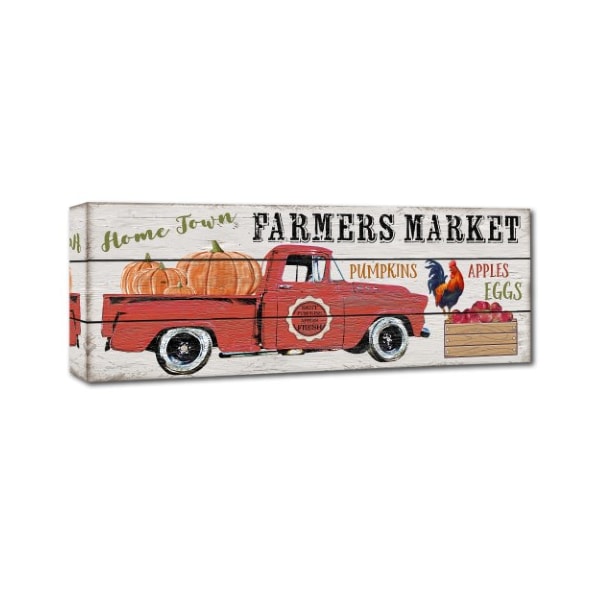 Jean Plout 'Farmers Market 1' Canvas Art,10x32